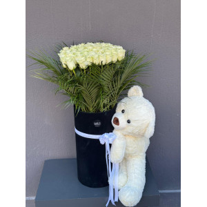 ÖZEL KUTUDA BEYAZ GÜL